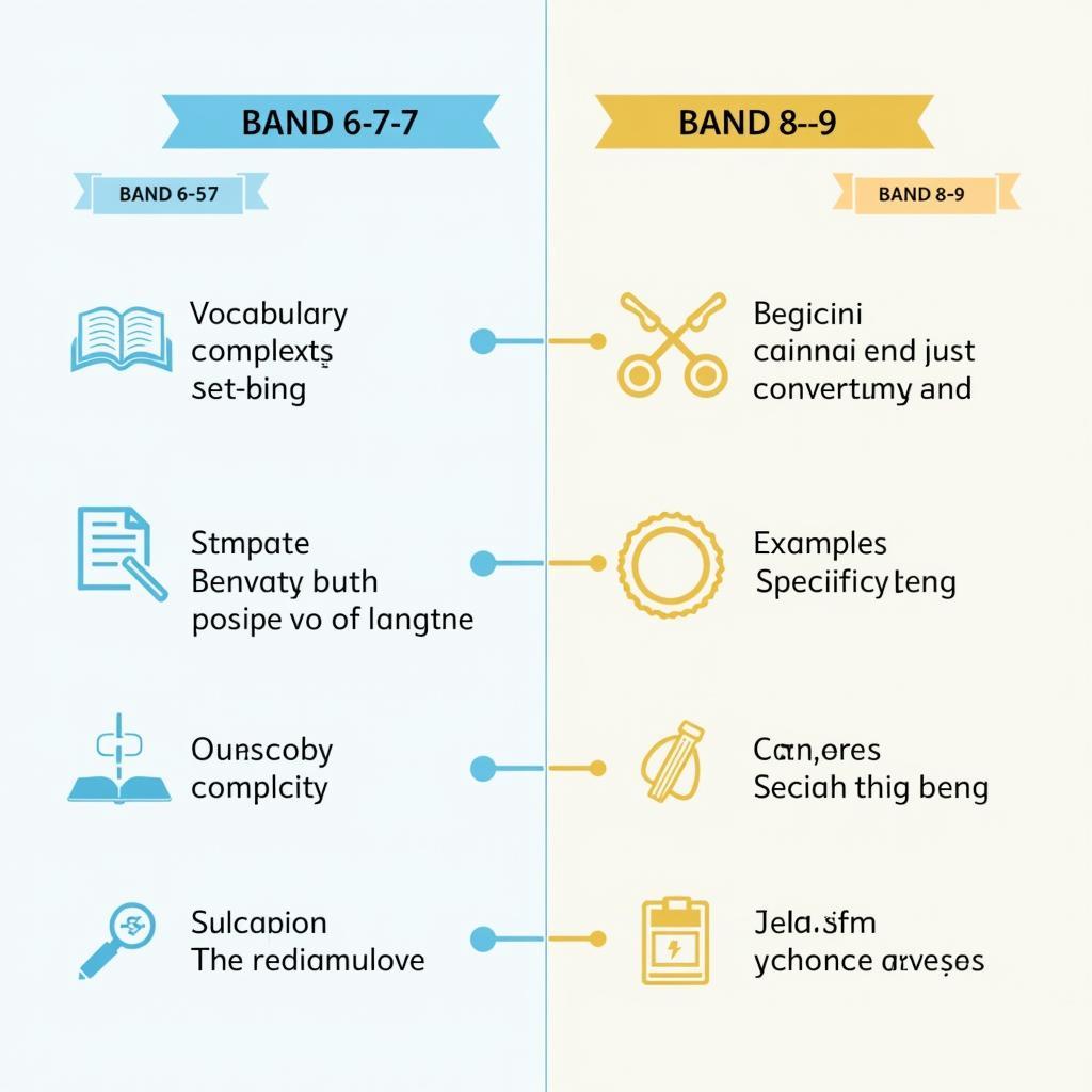So sánh chi tiết giữa bài viết IELTS Writing band 6.5 và band 8.9