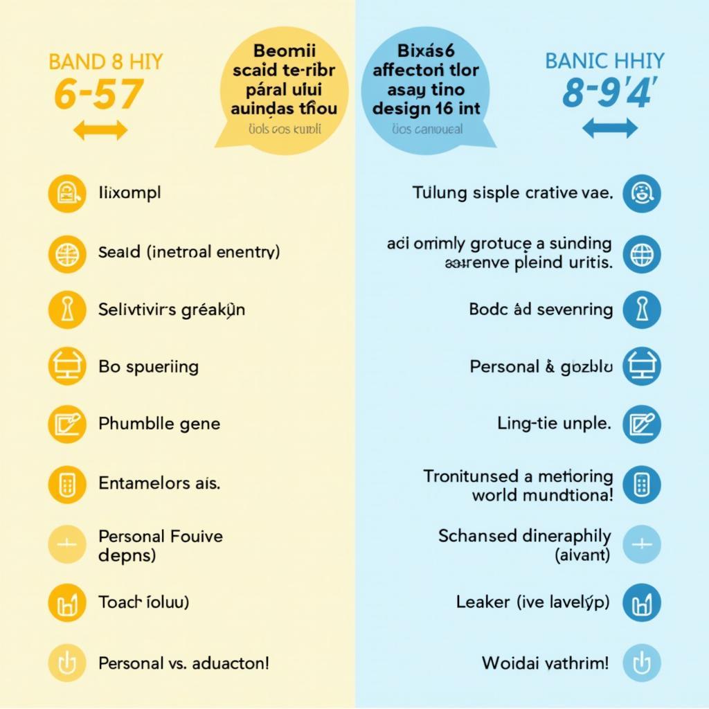 So sánh chi tiết giữa bài viết IELTS Writing Task 2 Band 6.5-7 và Band 8-9 về chủ đề Internet và truyền thông