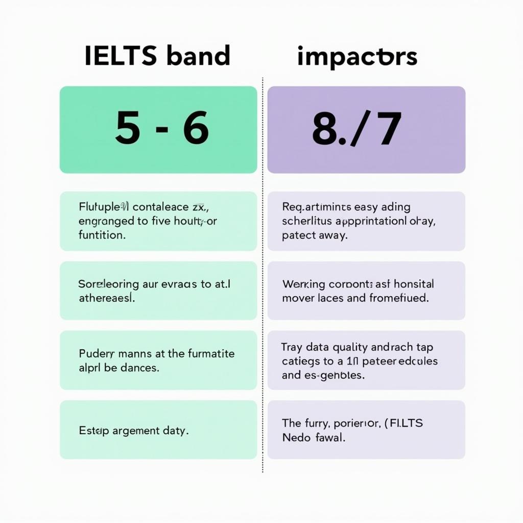 So sánh trực quan giữa bài viết IELTS Writing Task 2 ở các band điểm khác nhau về chủ đề mạng xã hội