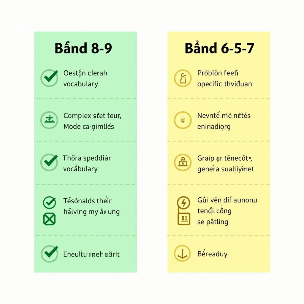 So sánh đặc điểm bài viết IELTS Writing Task 2 các band điểm khác nhau về tài chính minh bạch