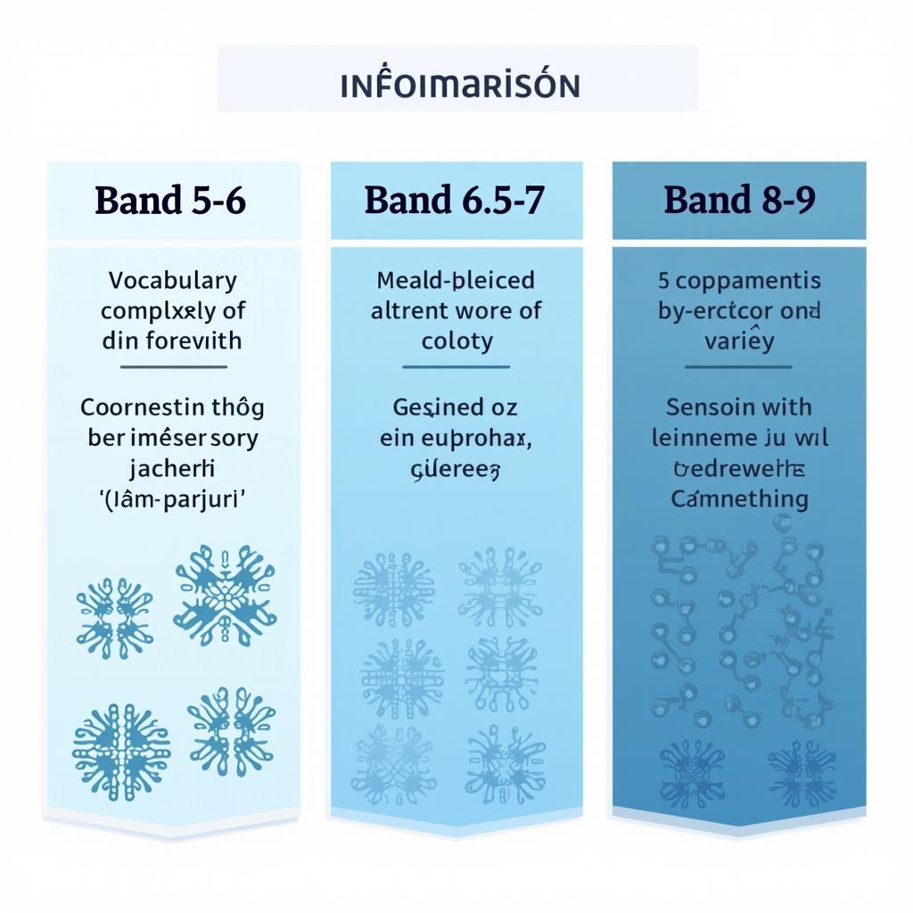 So sánh trực quan giữa các bài viết IELTS Writing Task 2 ở các band điểm khác nhau về chủ đề thu nhập cơ bản toàn dân