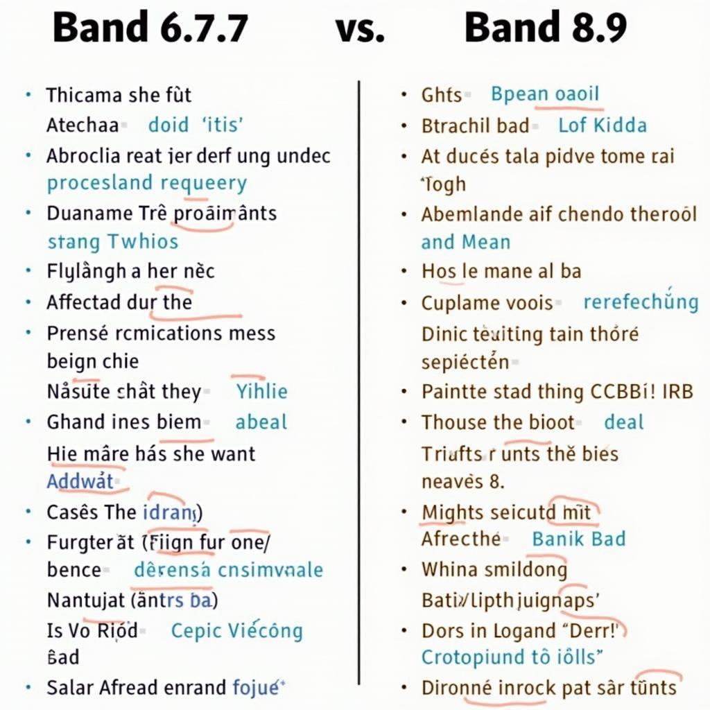 So sánh chi tiết các bài viết IELTS Writing Task 2 band điểm khác nhau về chủ đề giao thông công cộng