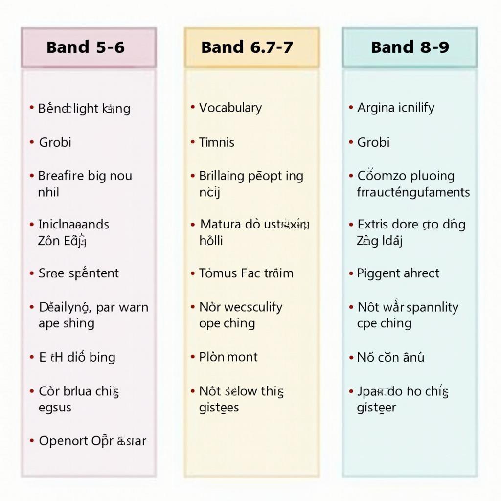 So sánh đặc điểm của bài viết IELTS Writing Task 2 ở các mức band điểm khác nhau