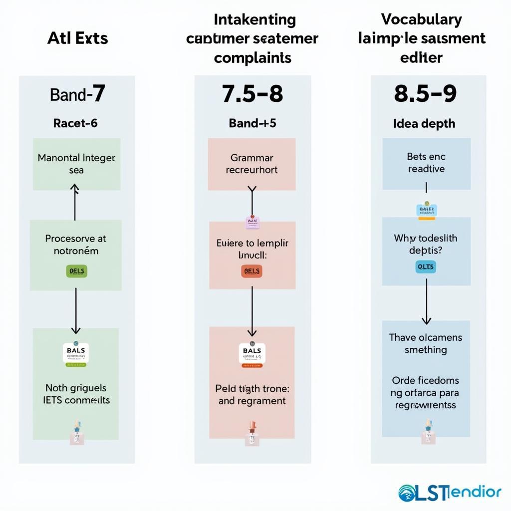 So sánh chi tiết 3 bài mẫu IELTS Speaking Part 2 về xử lý khiếu nại từ band 6-7 đến 8.5-9