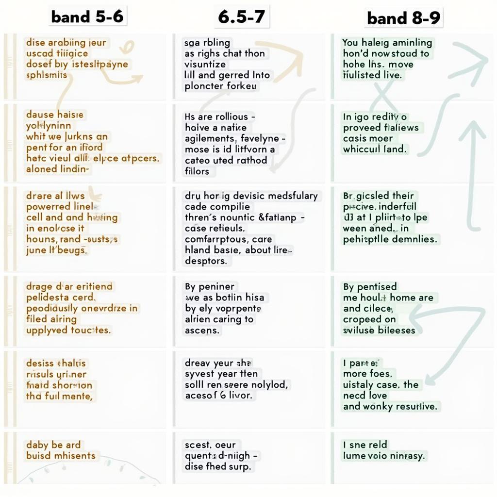 So sánh bài viết IELTS Writing Task 2 các band điểm khác nhau