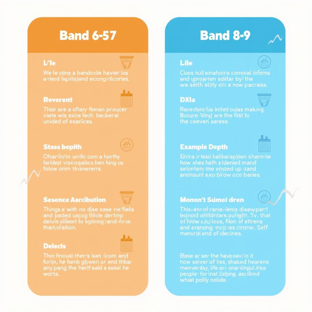 So sánh các yếu tố khác biệt giữa bài luận IELTS Writing Band 6.5-7 và Band 8-9 về quản lý dữ liệu lớn