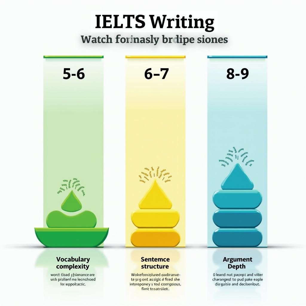 So sánh đặc điểm bài viết IELTS Writing các band điểm về chủ đề lạm phát