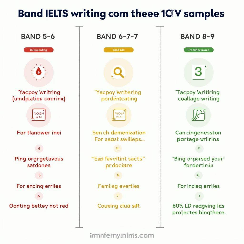 So sánh chi tiết ba mức band điểm IELTS Writing Task 2 về chủ đề lối sống lành mạnh đô thị