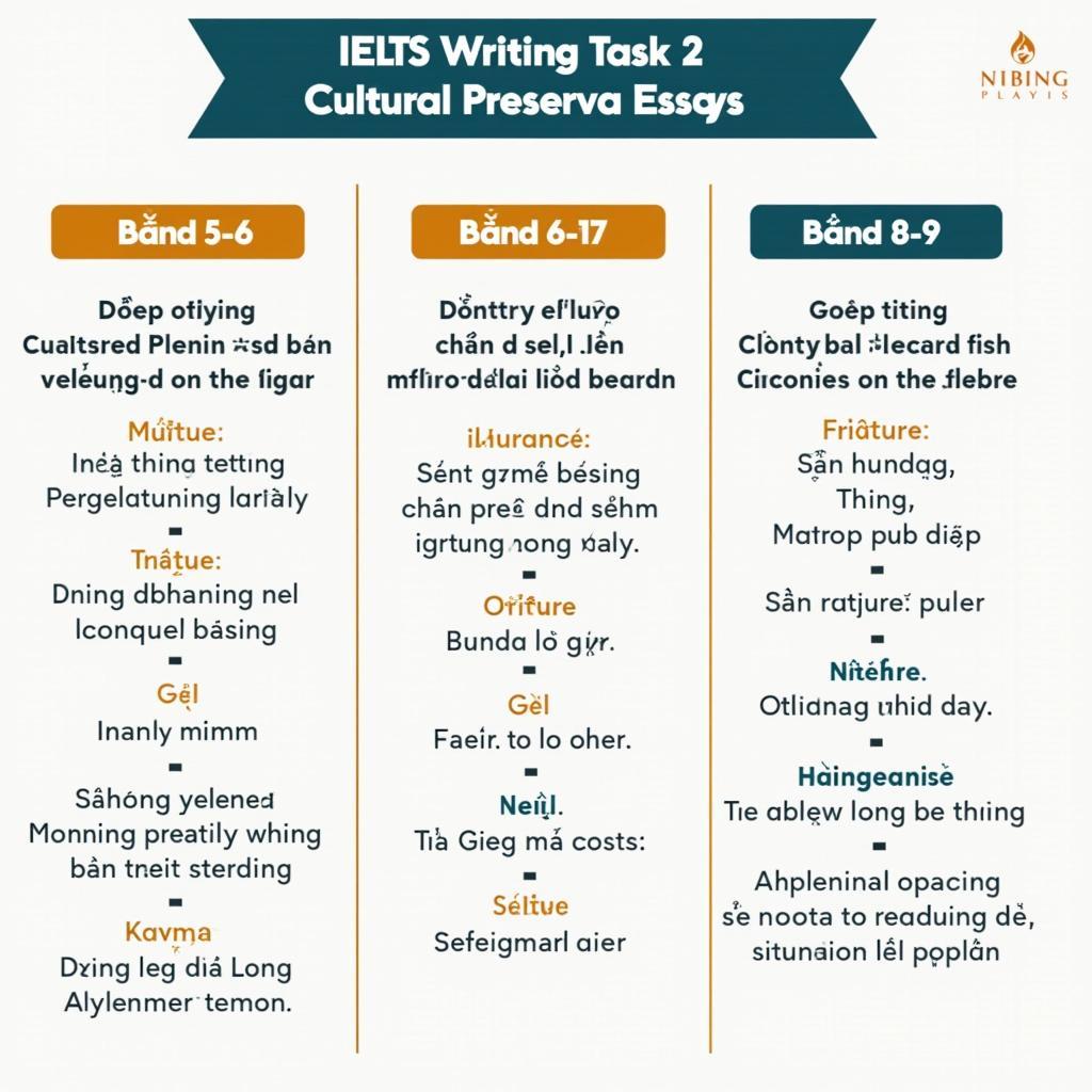 So sánh đặc điểm của các bài viết IELTS Writing Task 2 ở band điểm khác nhau về chủ đề văn hóa