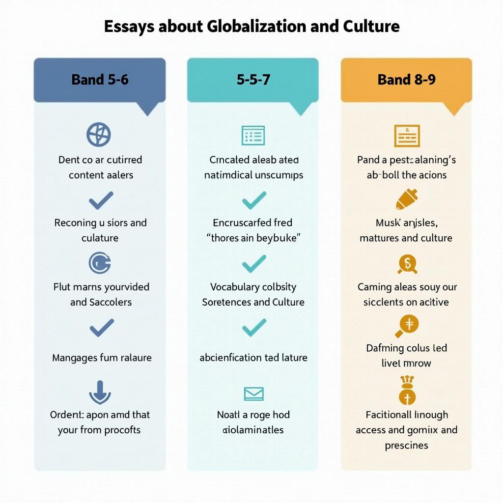So sánh các mức band điểm IELTS Writing Task 2 về chủ đề toàn cầu hóa