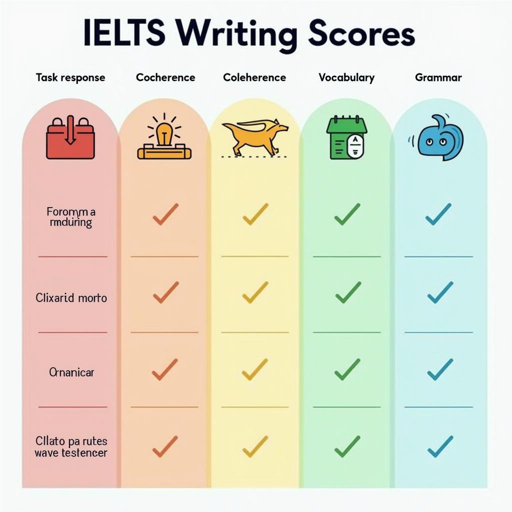 Bảng so sánh chi tiết đặc điểm của các band điểm IELTS Writing từ 5 đến 9