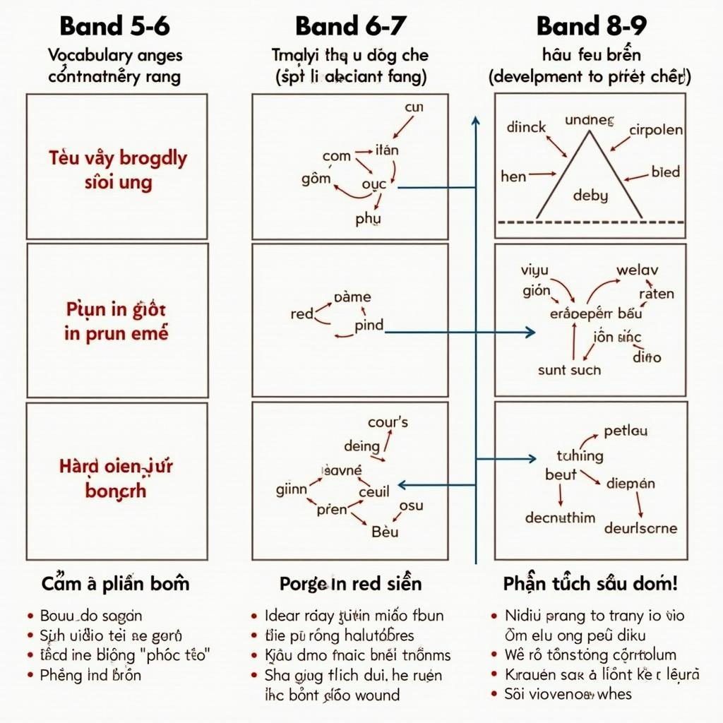 So sánh chi tiết các mức band điểm IELTS Writing Task 2 từ 5-6, 6.5-7 và 8-9 về chủ đề tiêm chủng