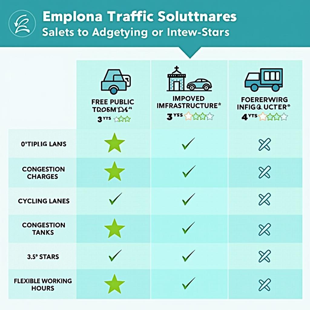 So sánh hiệu quả các giải pháp giảm tắc nghẽn giao thông đô thị cho IELTS Writing