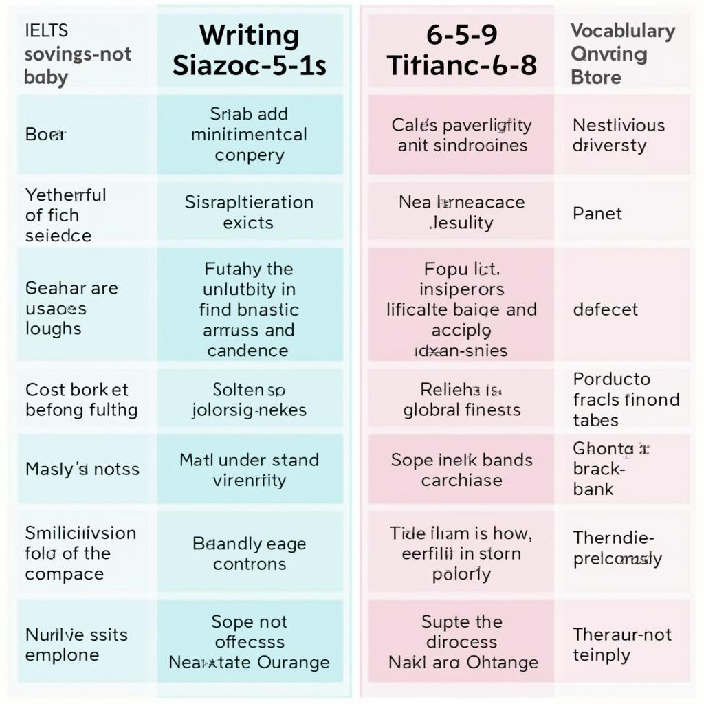 So sánh cấu trúc và đặc điểm của bài viết IELTS Writing Task 2 ở các band điểm khác nhau