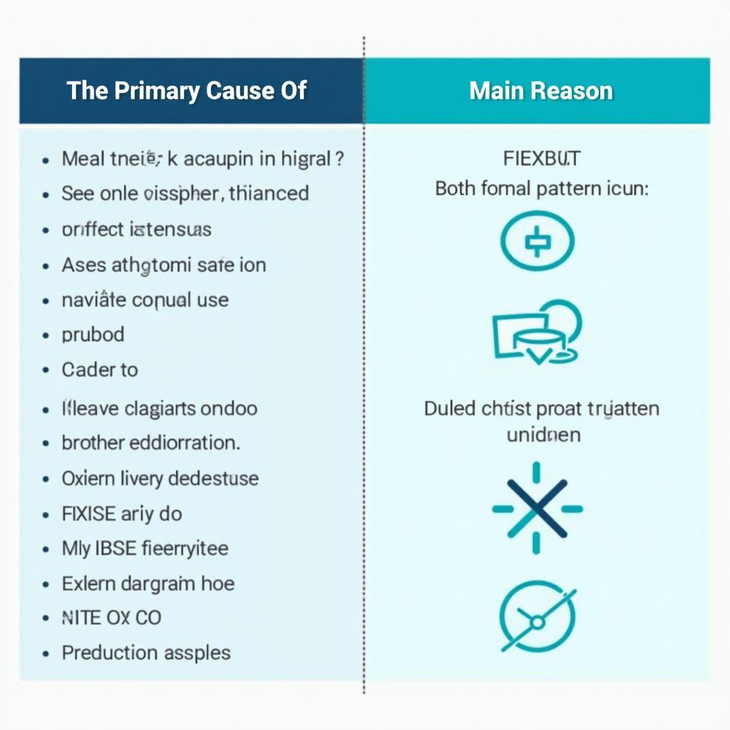 Bảng so sánh chi tiết giữa Primary Cause và Main Reason trong ngữ pháp IELTS
