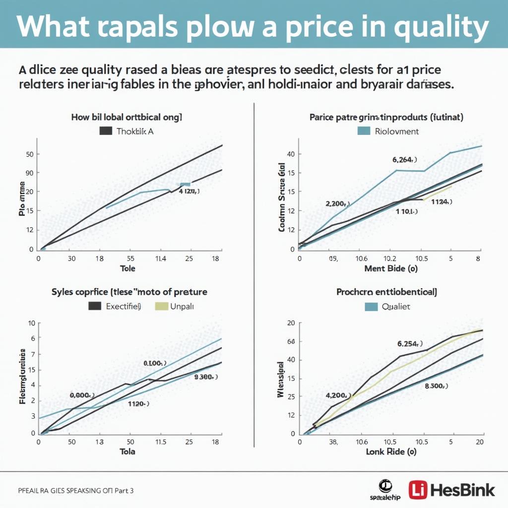Biểu đồ so sánh mối quan hệ giữa giá cả và chất lượng sản phẩm trong IELTS Speaking Part 3