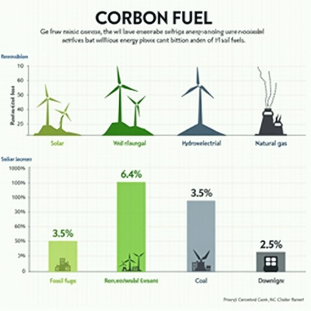 Biểu đồ so sánh hiệu quả giảm phát thải carbon của các nguồn năng lượng khác nhau