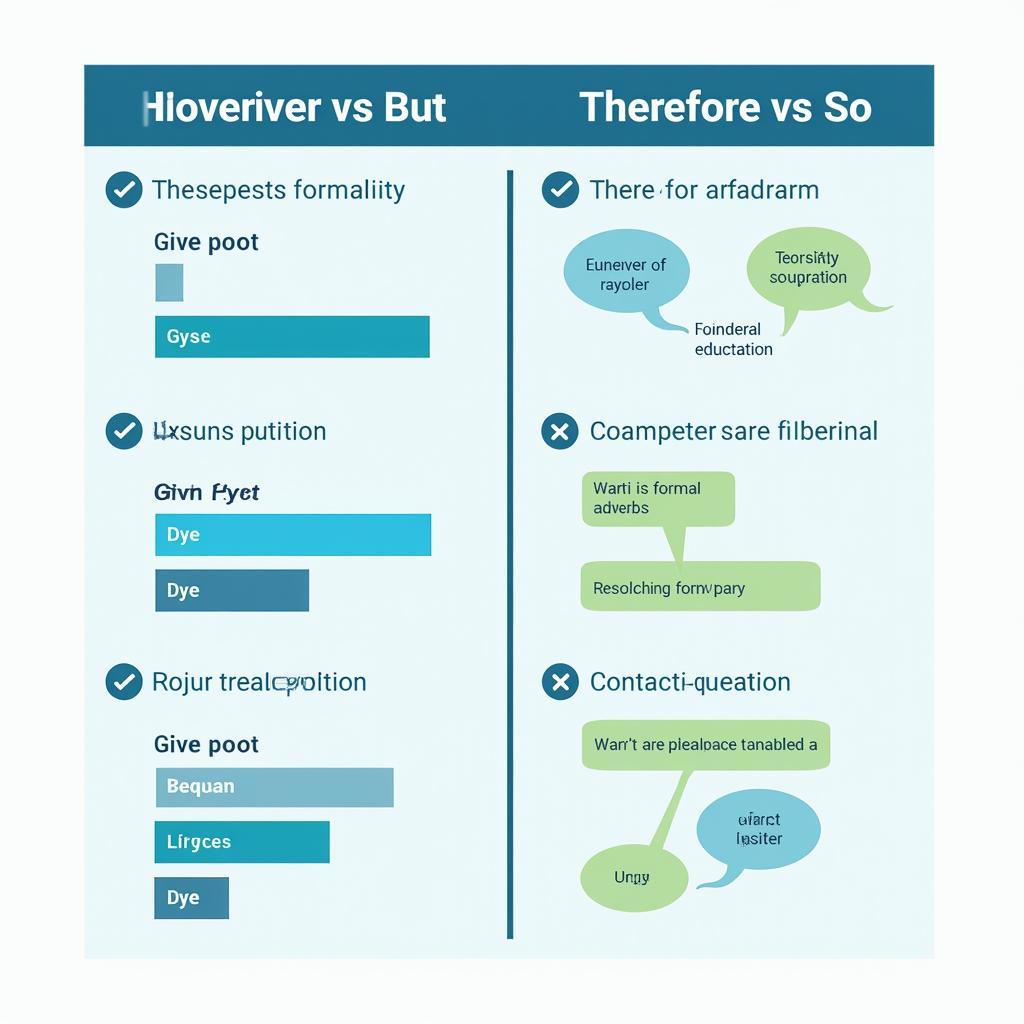 So sánh cách dùng however, therefore với but, so trong IELTS Writing và Speaking