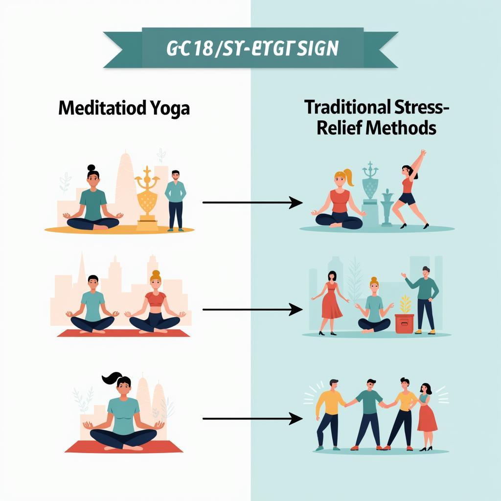 So sánh hiệu quả của thiền định yoga và các phương pháp giảm stress truyền thống