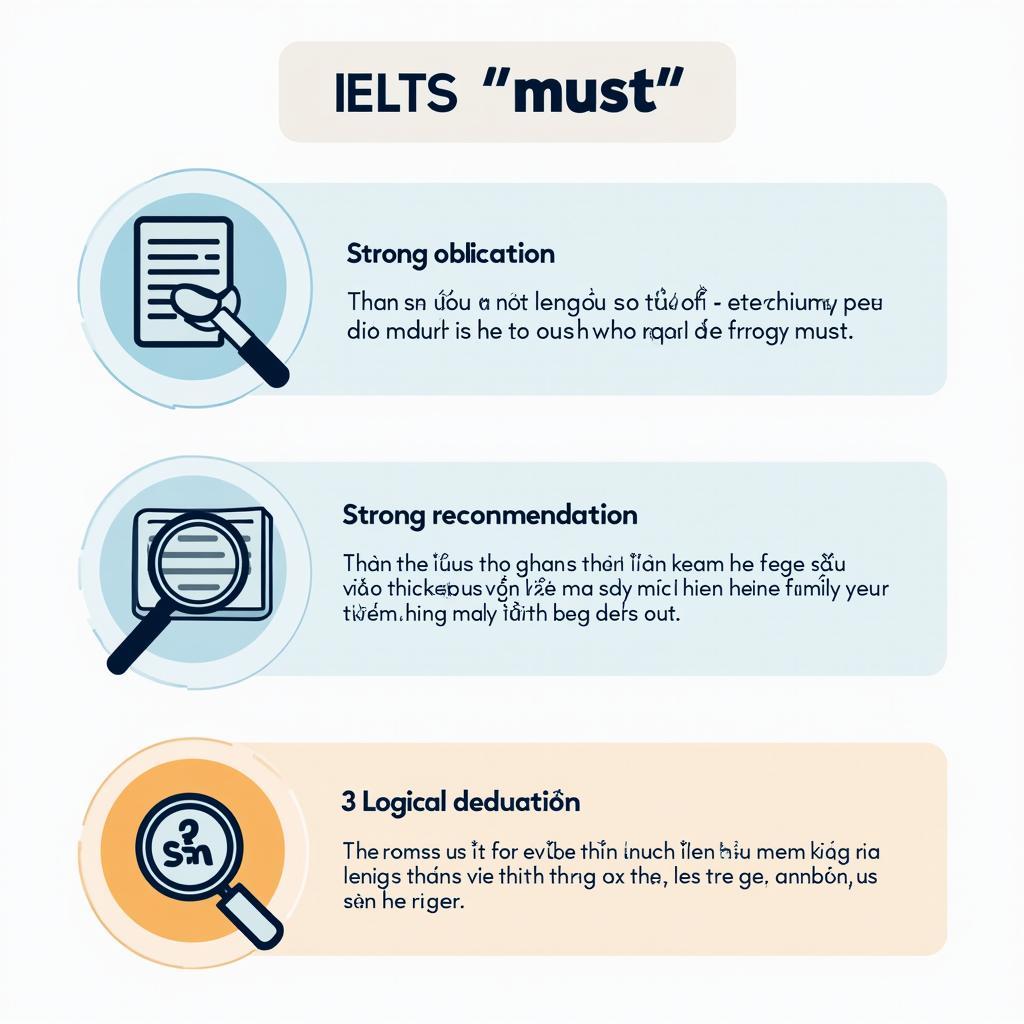 Sử dụng must để diễn đạt sự cần thiết và nghĩa vụ mạnh mẽ trong IELTS Speaking và Writing