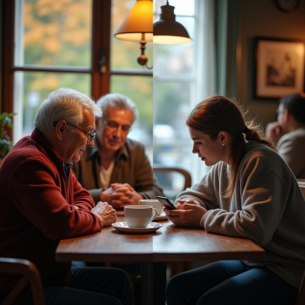 Sự khác biệt giữa các thế hệ trong cách duy trì tình bạn cho IELTS Speaking Part 3