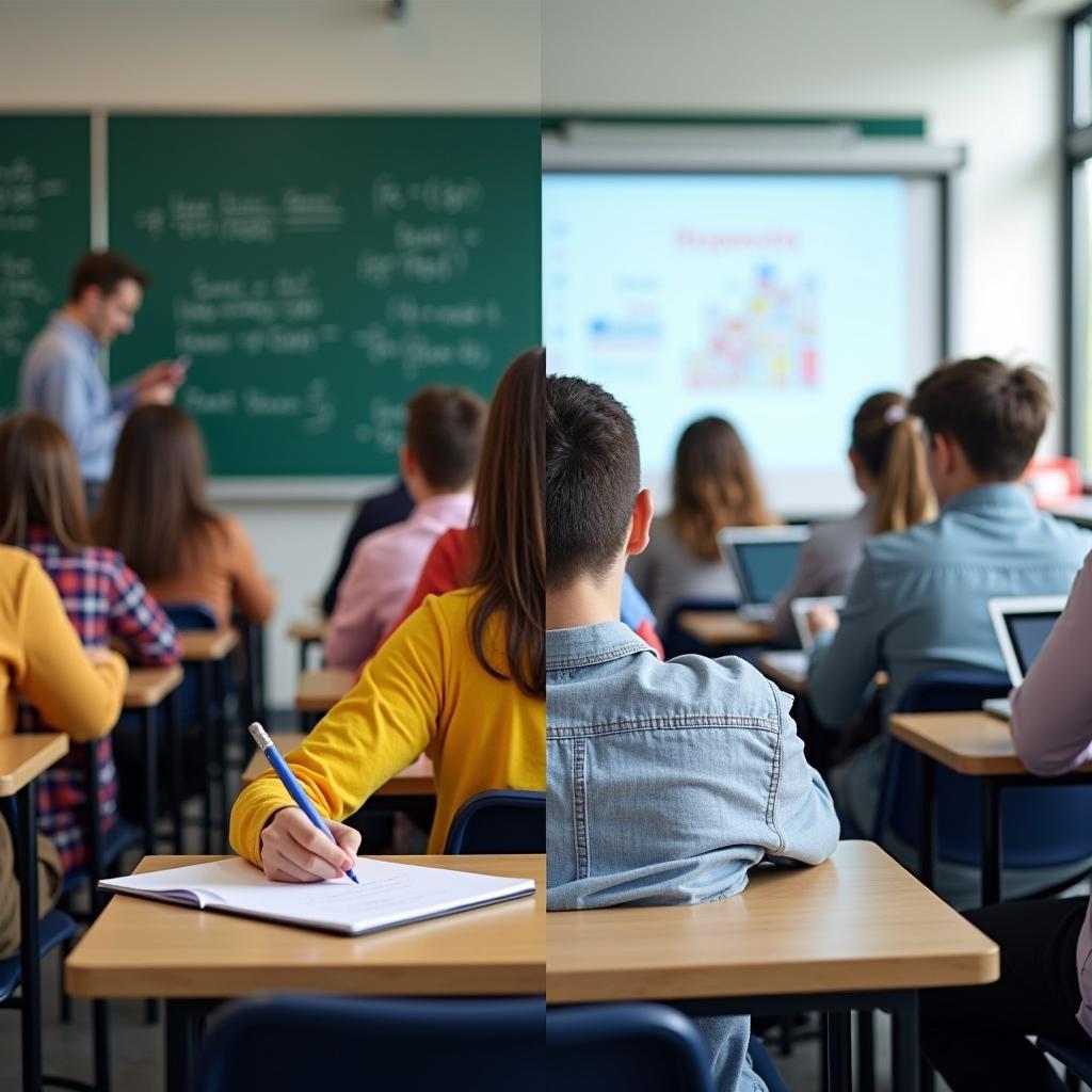 So sánh phương pháp giáo dục truyền thống và hiện đại với công nghệ và kỹ năng mềm