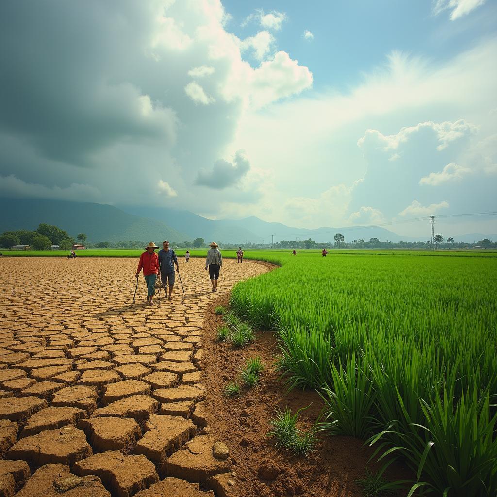 Tác động của biến đổi khí hậu đến cộng đồng nông dân nông thôn và các phương pháp canh tác bền vững