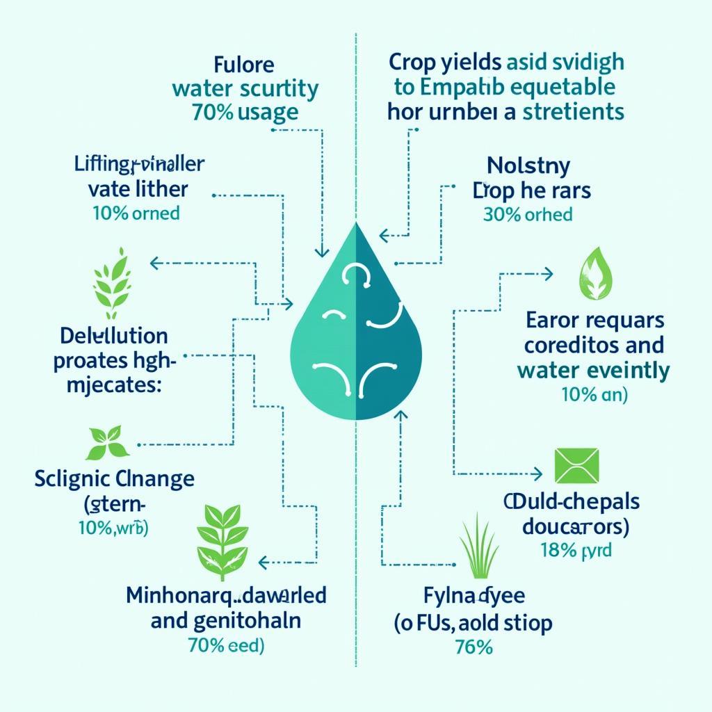 Biểu đồ minh họa tác động của biến đổi khí hậu đến các lĩnh vực sử dụng tài nguyên nước như nông nghiệp công nghiệp và dân sinh