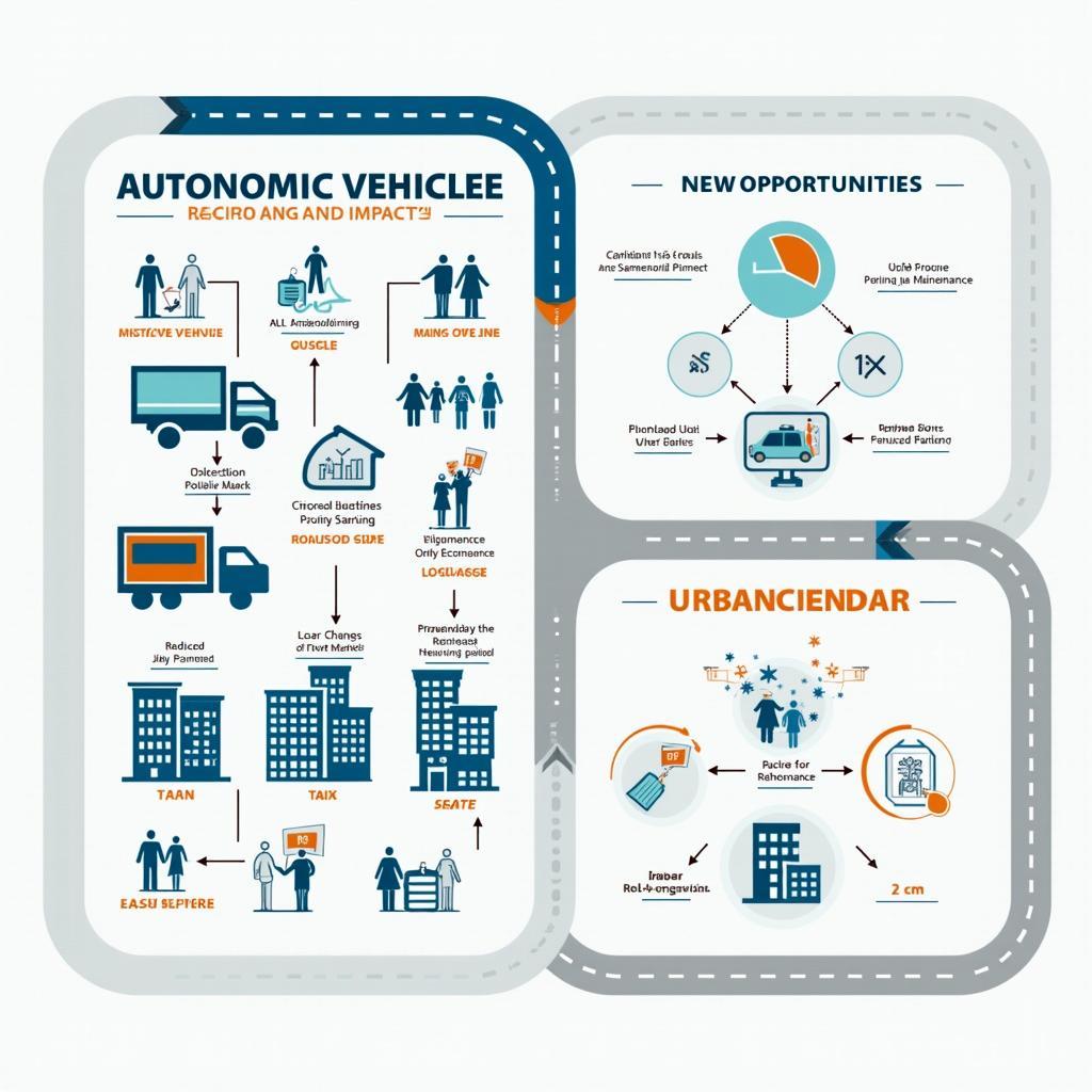 Biểu đồ phân tích tác động kinh tế xã hội của công nghệ xe tự lái đến ngành vận tải và lao động