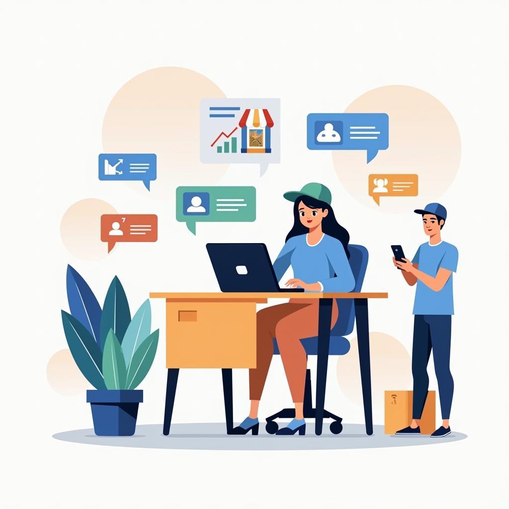 Ảnh minh họa impact of digital platforms on small businesses trong kỳ thi IELTS