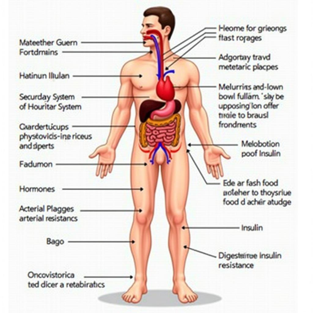 Tác động sinh lý của thức ăn nhanh lên sức khỏe con người trong IELTS Reading