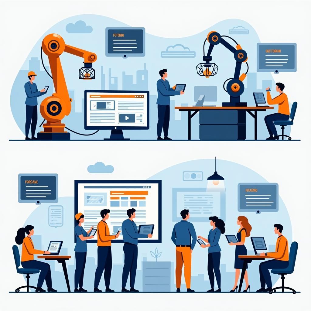 Tác động của tự động hóa đến việc đào tạo lại lực lượng lao động trong thời đại số