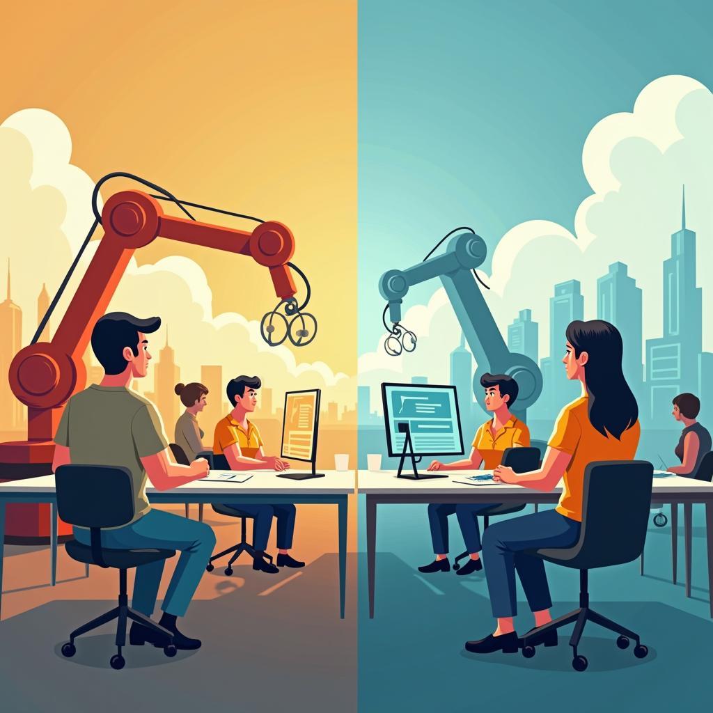 Tác động của tự động hóa lên lao động phổ thông và giải pháp từ chính phủ trong kỳ thi IELTS Writing