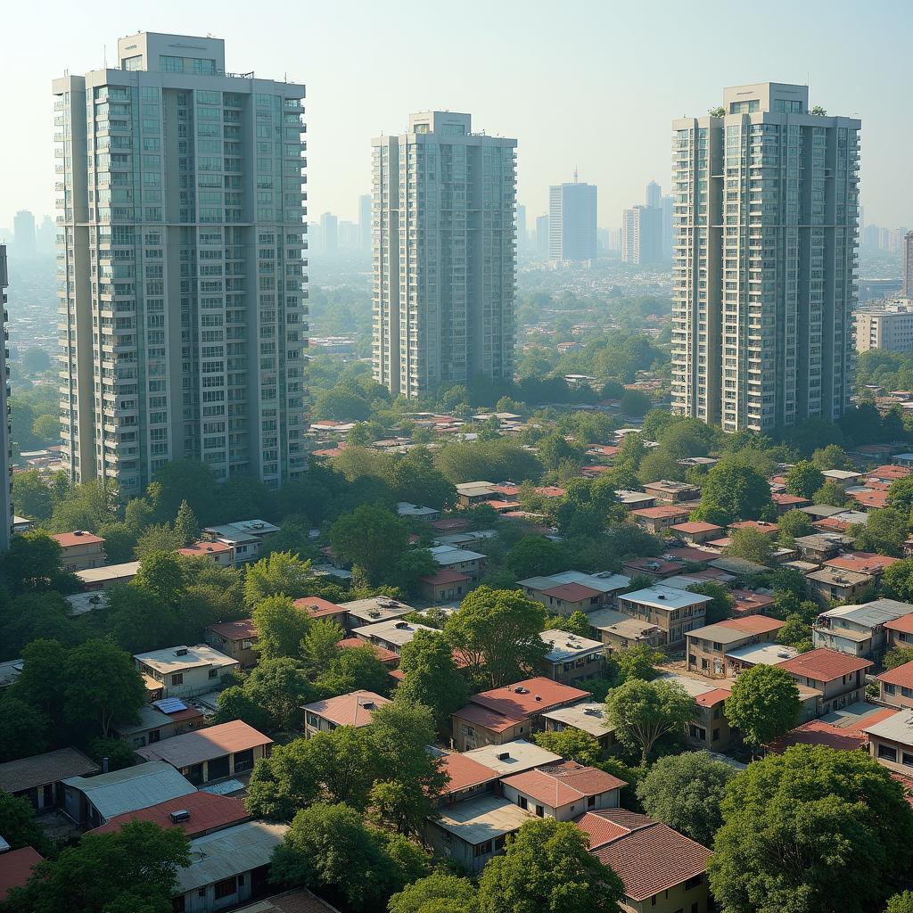 Tác động xã hội kinh tế của quá tải dân số đô thị và sự phân tầng không gian