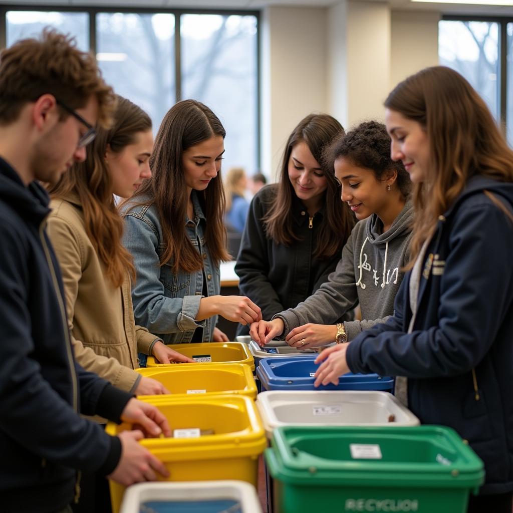 Nghiên cứu tâm lý học hành vi sinh viên trong việc phân loại và xử lý rác thải tại trường
