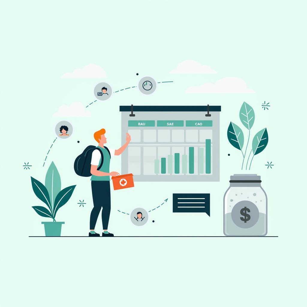 Infographic về importance of planning for financial emergencies early và IELTS Writing Task 2