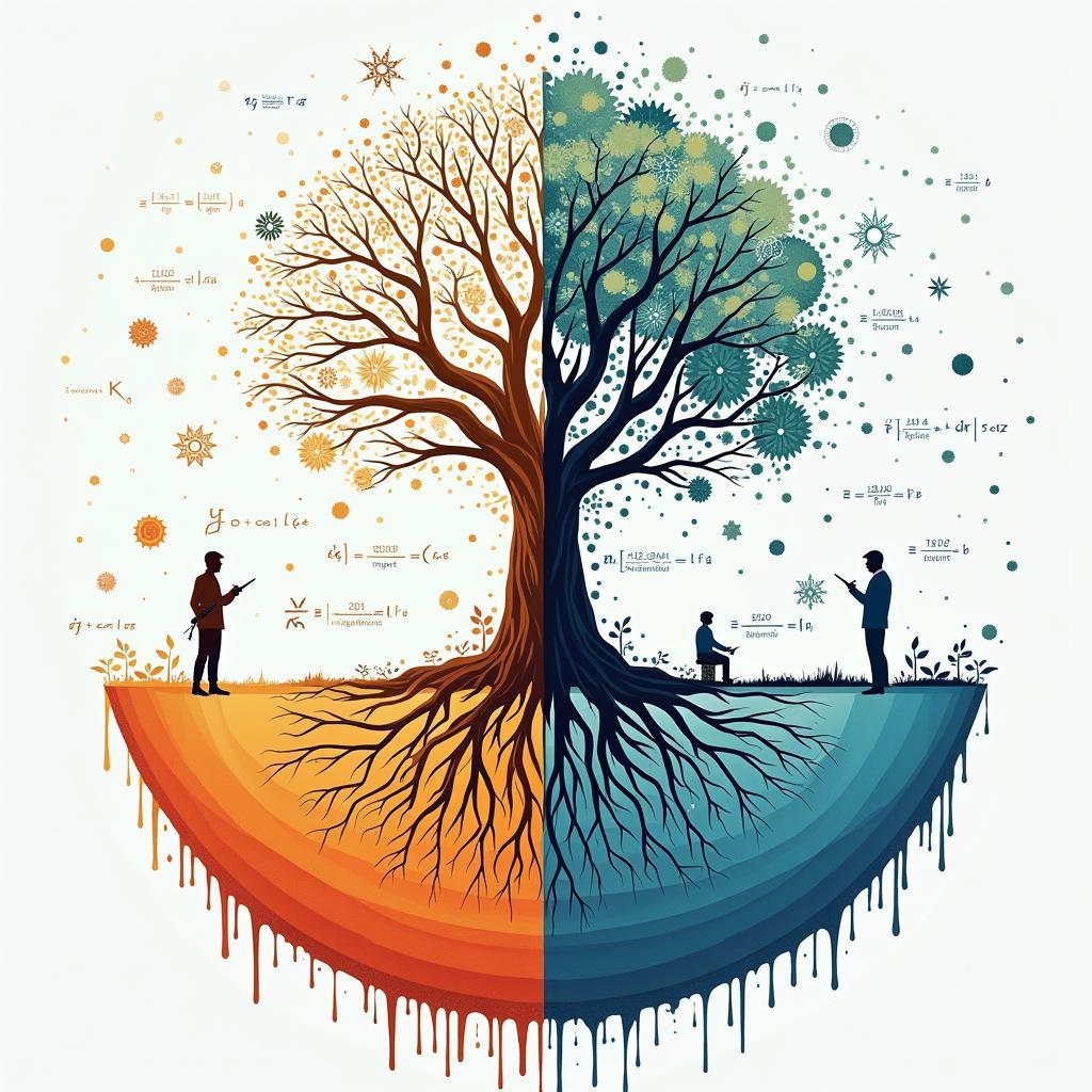 Minh họa các thách thức đạo đức và phương pháp luận của AI trong nghiên cứu biến đổi khí hậu toàn cầu