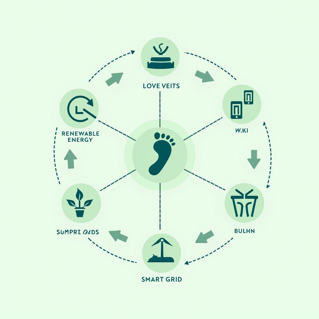 Infographic về the impact of technology on reducing carbon footprints và mẹo IELTS Writing Task 2