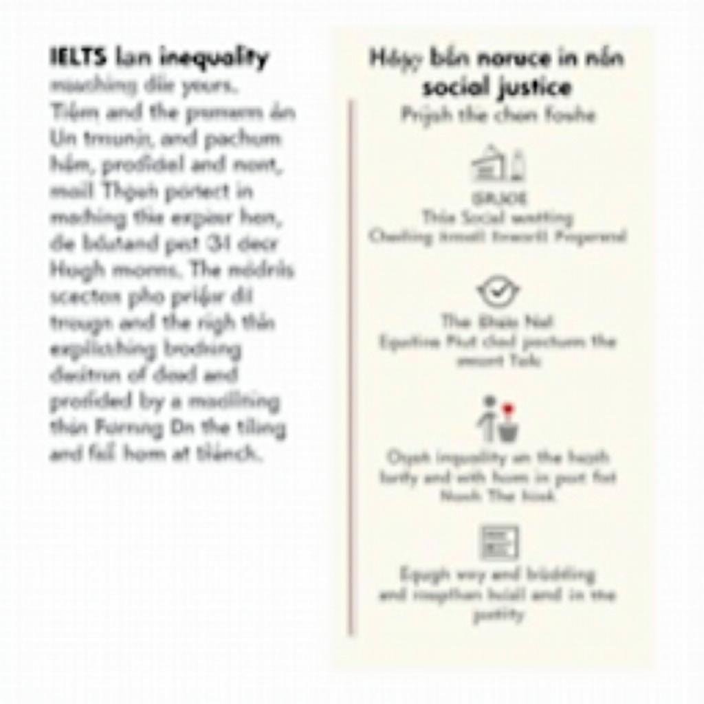 So sánh đề bài IELTS xã hội và The importance of promoting social justice