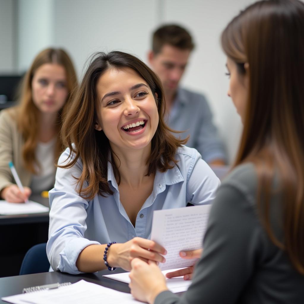 Thí sinh đang trả lời Part 2 IELTS Speaking về tình huống khẩn cấp với cue card