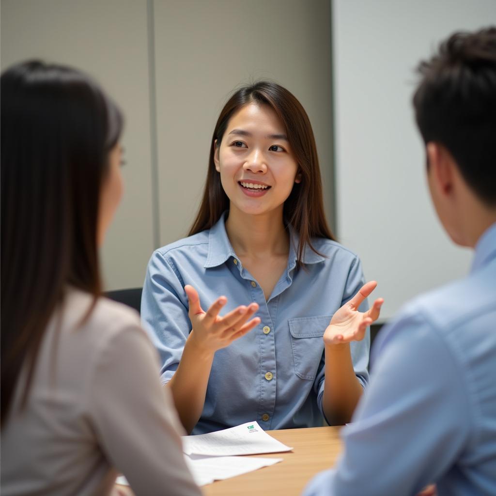 Thí sinh IELTS Speaking Part 2 tự tin kể câu chuyện về lần nhận được sự hỗ trợ bất ngờ từ người khác