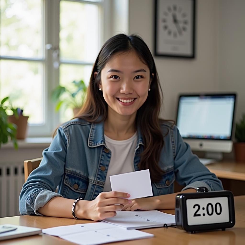 Thí sinh IELTS Speaking Part 2 kiểm soát thời gian nói hiệu quả để đạt band điểm cao