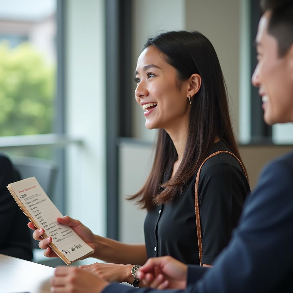 Thí sinh IELTS Speaking Part 2 tự tin trình bày về thời điểm có động lực cao