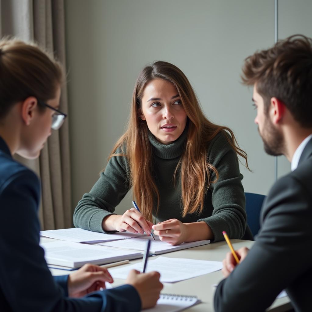 Thí sinh IELTS Speaking Part 3 đang phân tích vấn đề xã hội về kết nối cộng đồng và mạng xã hội