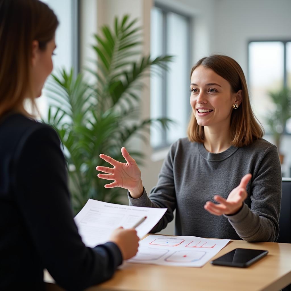 Thí sinh IELTS tự tin trả lời câu hỏi về việc bảo vệ niềm tin trong kỳ thi Speaking Part 2