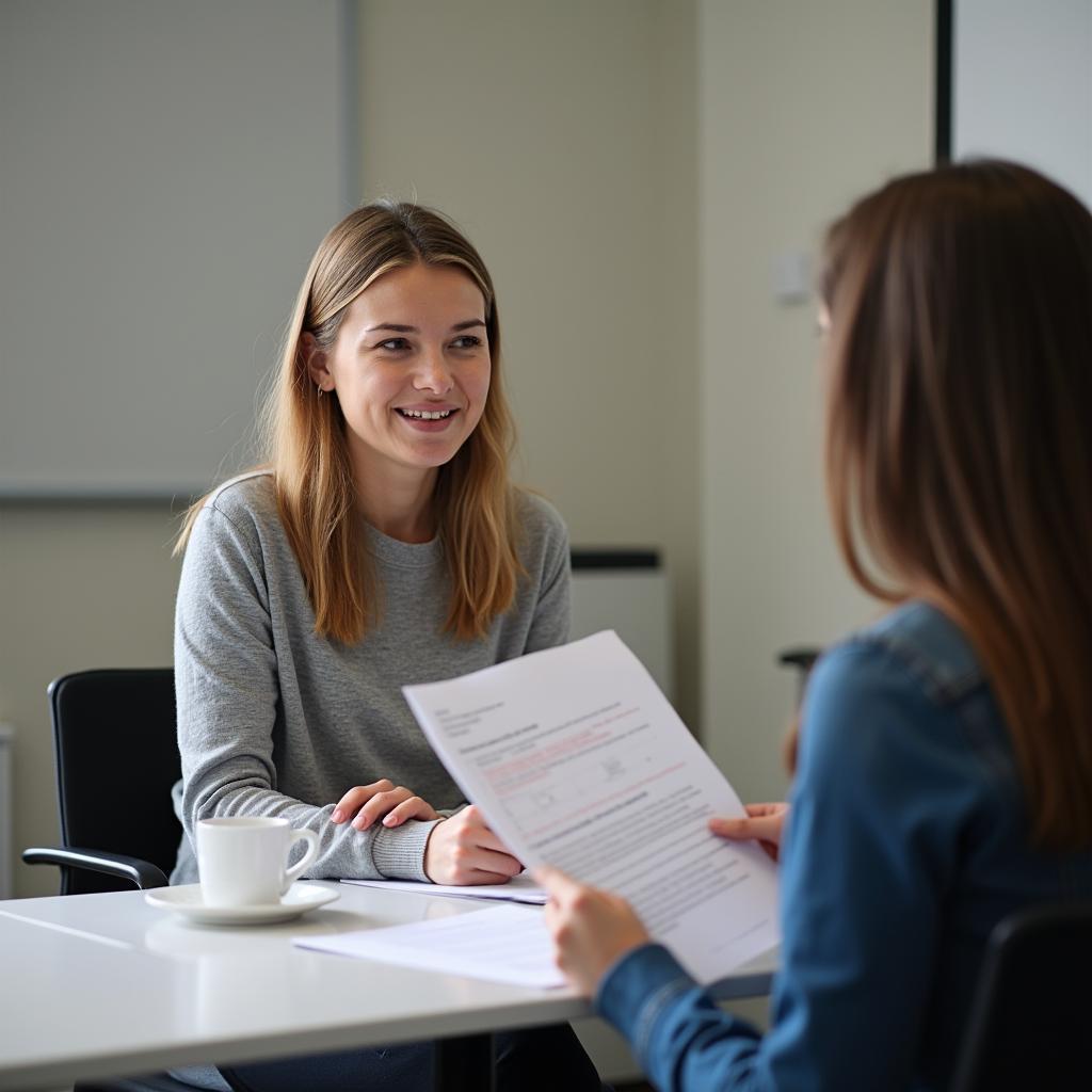 Thí sinh tự tin trình bày bài nói IELTS Speaking Part 2 về trải nghiệm ở một mình