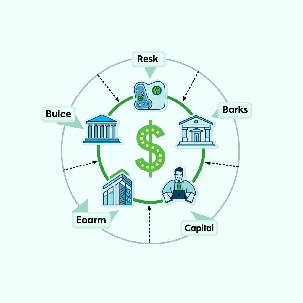 Minh họa mối quan hệ giữa thị trường bảo hiểm và ổn định tài chính trong nền kinh tế