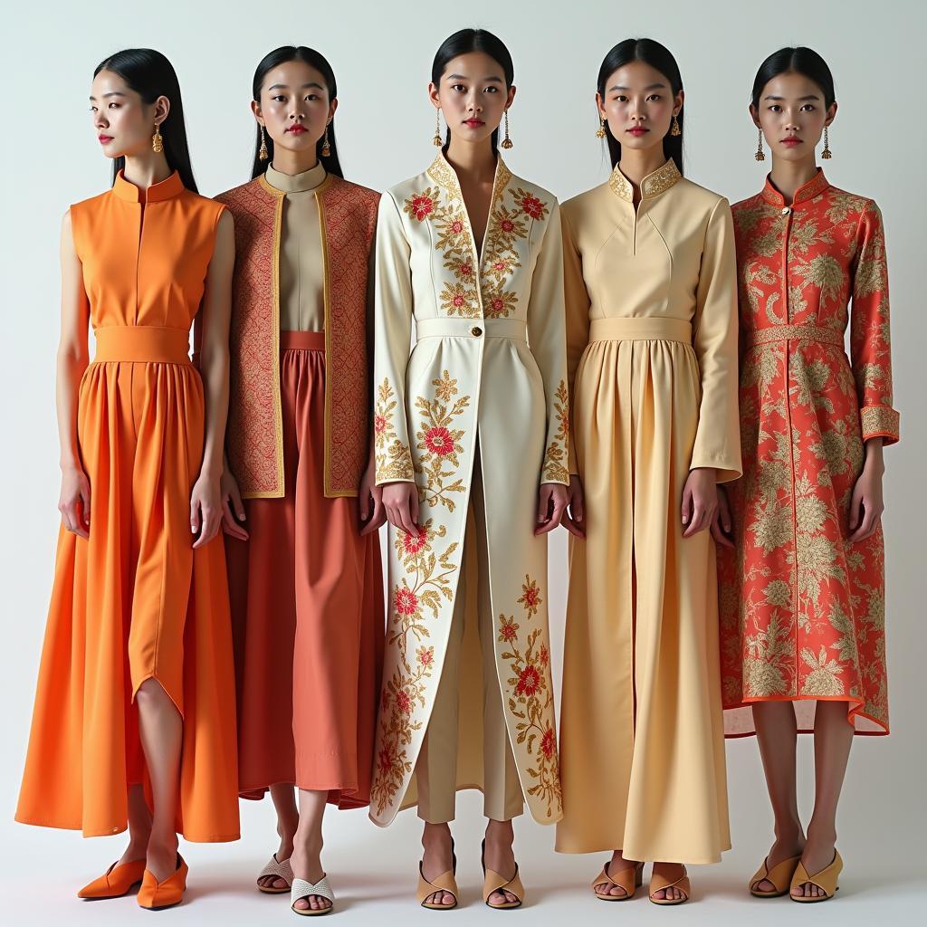 Sự kết hợp giữa thời trang truyền thống và hiện đại trong thiết kế đương đại