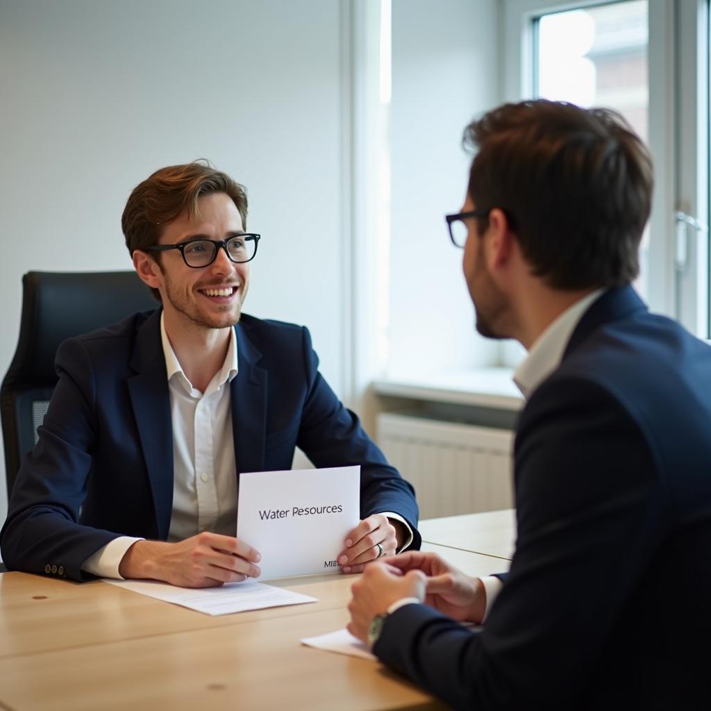 Thí sinh IELTS đang thực hành nói Part 2 về chủ đề tài nguyên nước quan trọng