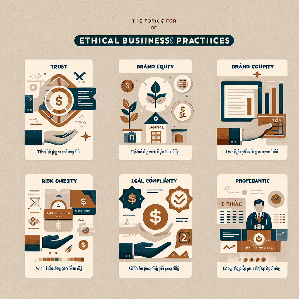 Infographic về the importance of ethical business practices và các lợi ích dài hạn trong IELTS Writing Task 2